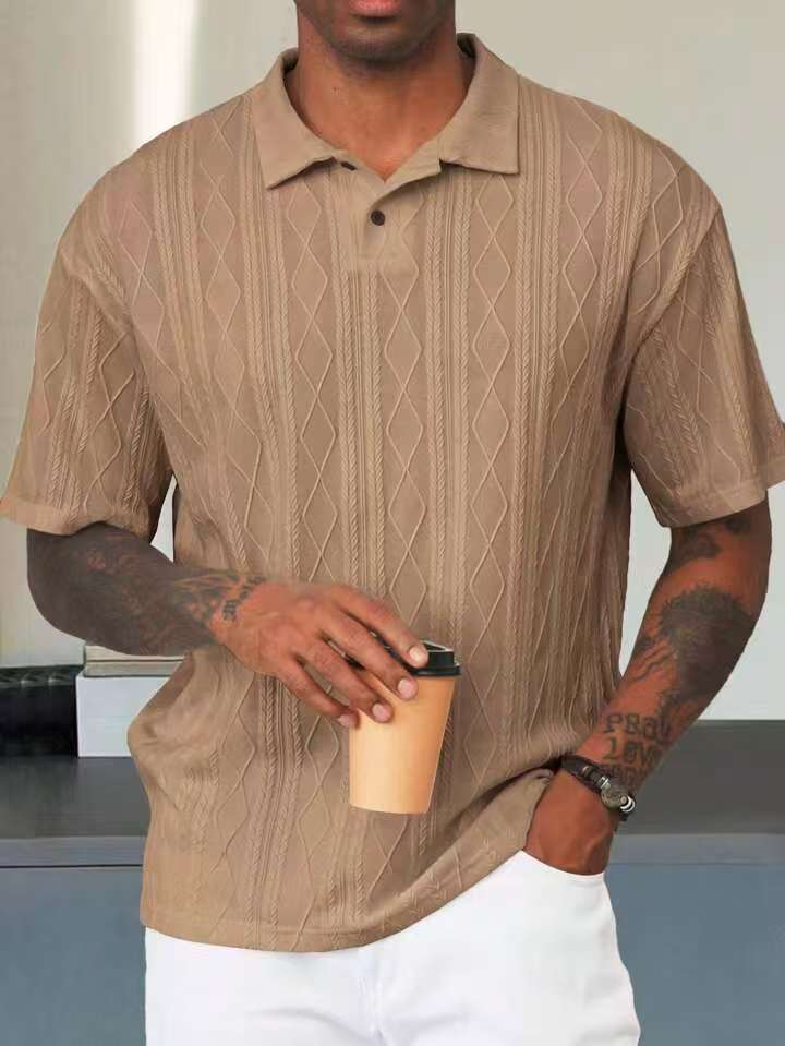 Herren Poloshirt mit strukturiertem Design WW