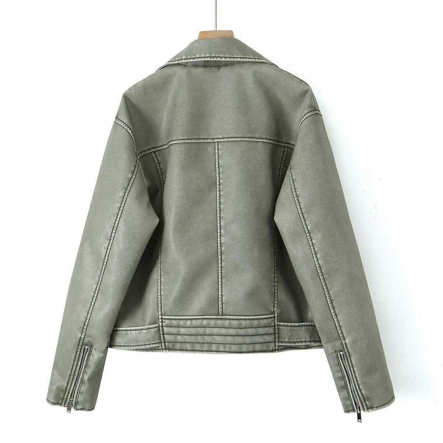 Damen Bikerjacke im Vintage-Stil WW