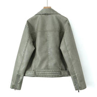 Damen Bikerjacke im Vintage-Stil WW