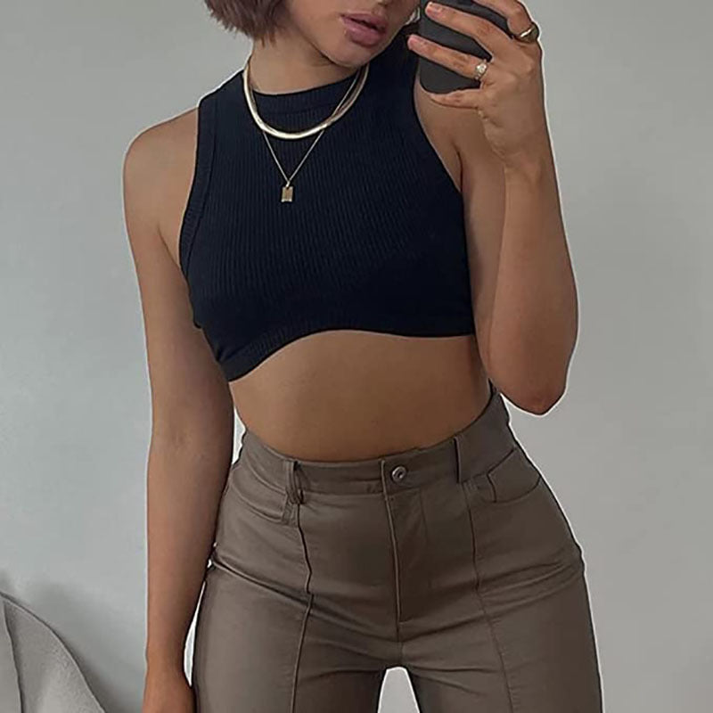 Damen sportliches Crop-Top WW