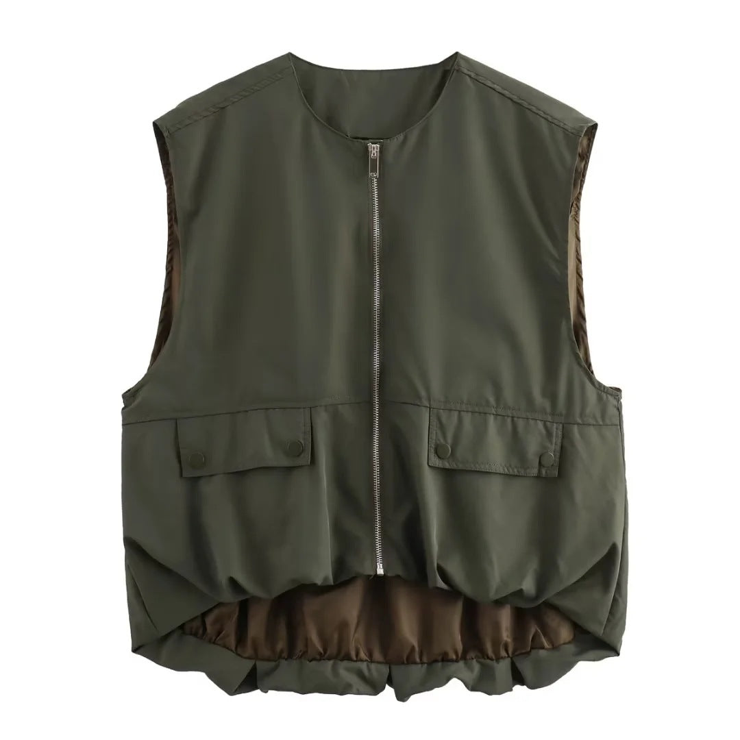 W&W Mode | Lockere Freizeit Cardigan Weste Tank Top