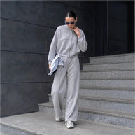 Damen Sportliche Freizeitjacke und weite Hose WW