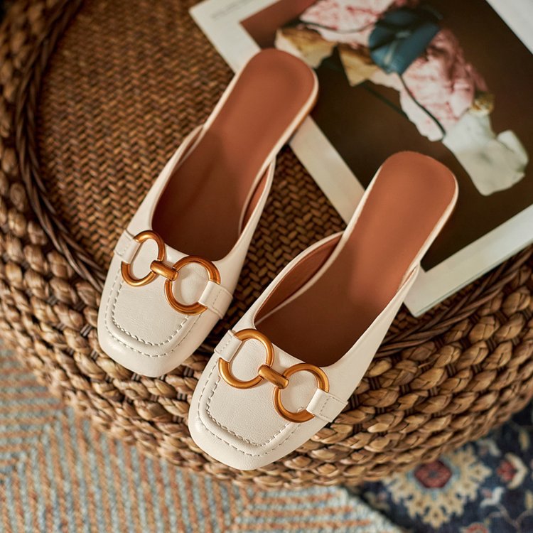 Damen Elegante und bequeme Schuhe mit schickem Metallverschluss W&W Mode