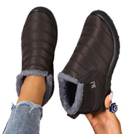 Damen Bequeme und warme Slipper mit kuscheligem Innenfutter WW