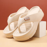 Femme Leichte Flip-Flop Sandalen mit Gepolstertem Fußgewölbe WW