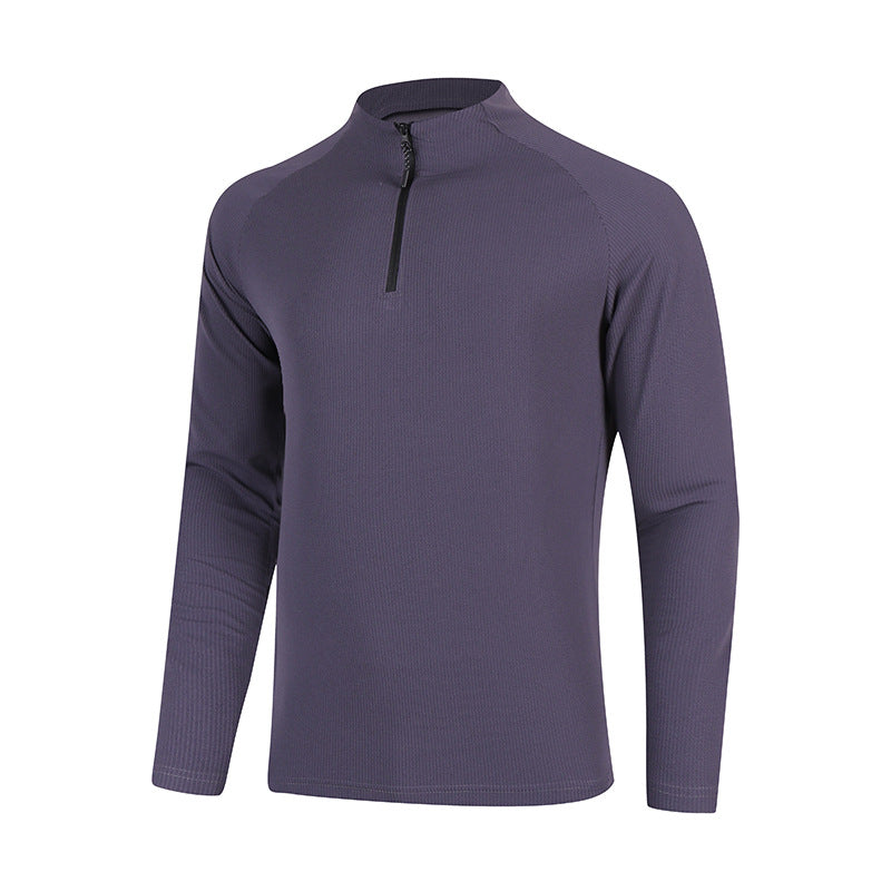 Herren Langarm Funktionsshirt mit halbem Reißverschluss WW