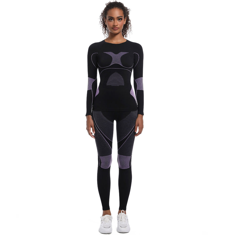 Damen Athletisches Kompressions-Set mit atmungsaktivem Elastic-Werkstoff WW