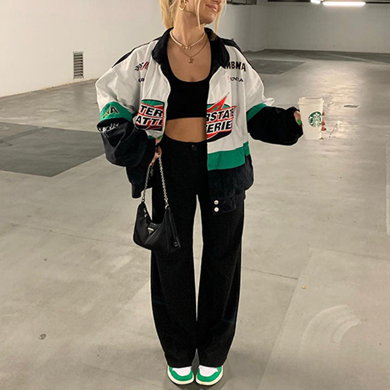 Damen sportliche Oversize-Jacke WW