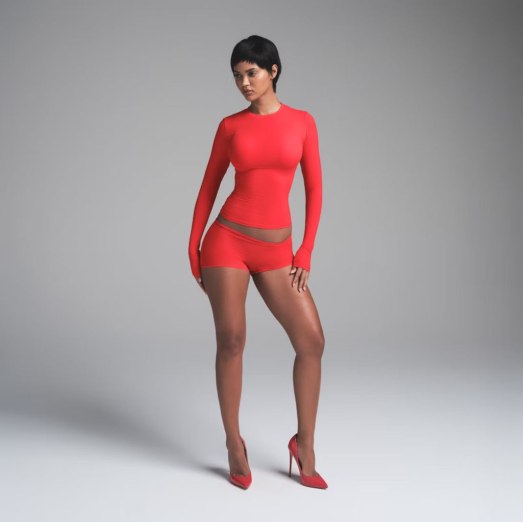 Damen Langarm Stretch Bodysuit WW
