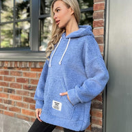 Damen Kuscheliger Kapuzenpullover aus Fleece WW