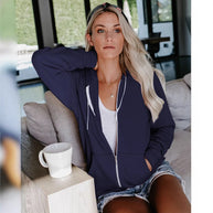 Damen Bequeme Kapuzenjacke mit klassischem Schnitt und praktischen Taschen WW