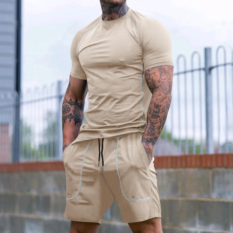 Herren Sportliches Funktions-Set aus atmungsaktivem Material mit vielseitigen Taschen WW