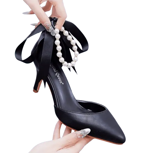 WW | Elegante Schuhe mit Perlen und Schnalle