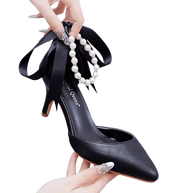 WW | Elegante Schuhe mit Perlen und Schnalle