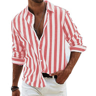 Herrenhemd mit stylischem Streifenmuster und lässigem Schnitt WW