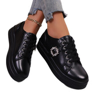 Damen Mode Plattform Sneaker WW