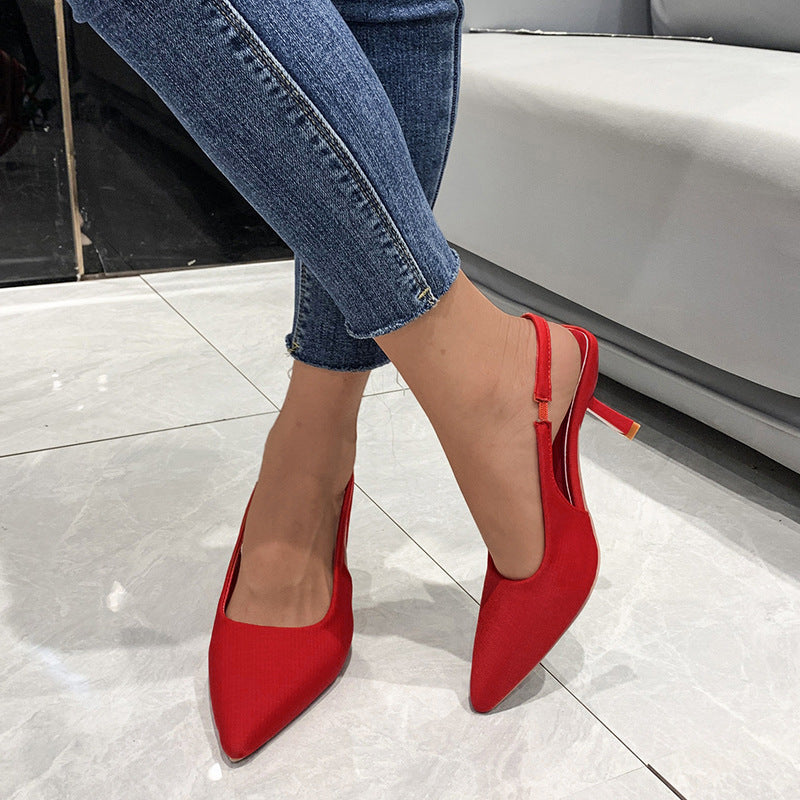 Damen Slingback-Pumps mit spitzer Zehenpartie und elegantem Absatz WW