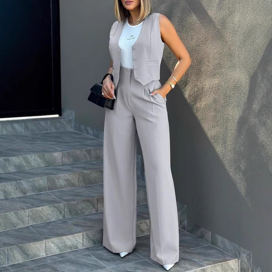Damen Elegantes und modernes Zweiteiler Ensemble WW