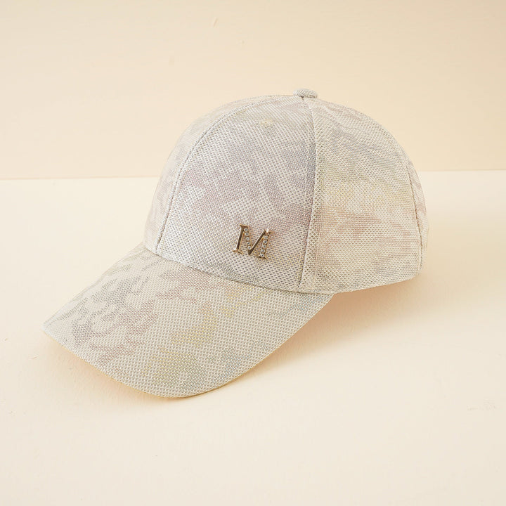 Damen modische Baseball-Cap mit stilvollem Mesh-Design und Glitzer-Applikation W&W Mode