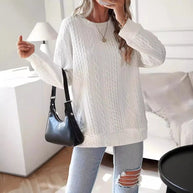 Damen Statement-Strickpullover mit strukturiertem Design WW