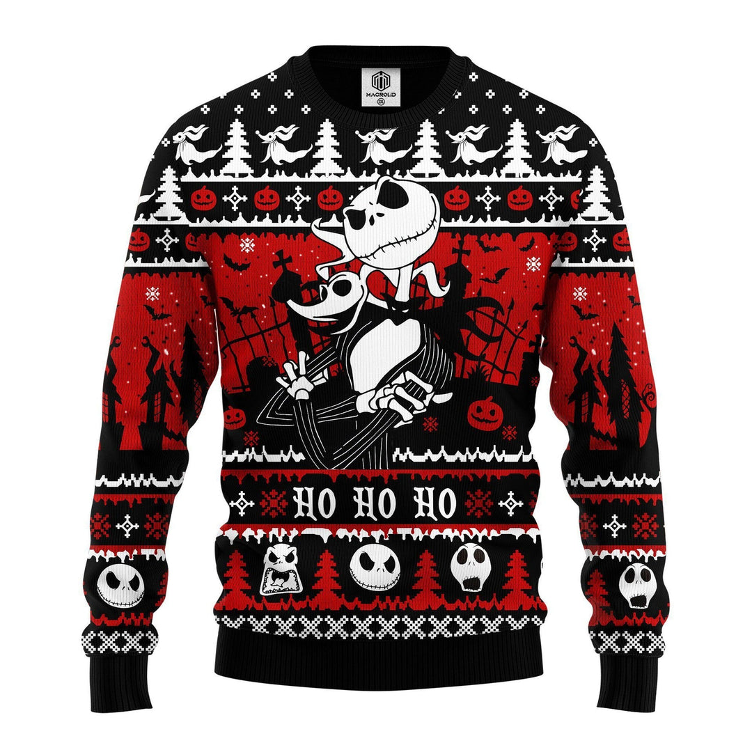 W&W Mode | Skull Print - Festival der Holiday Prints Hässlicher Pullover