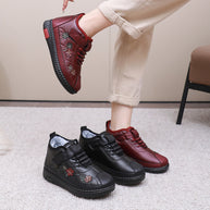 Damen Stiefel mit Blumenstickerei WW