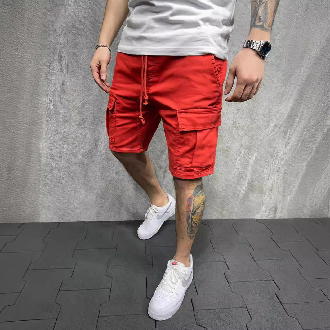 Herren Cargo-Shorts mit Utility-Taschen W&W Mode