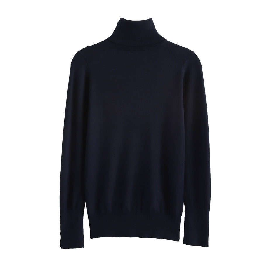 Damen Rollkragenpullover mit eleganten Knopfdetails WW