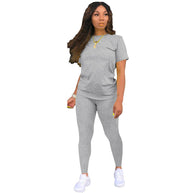 Damen Sportset mit T-Shirt und Leggings WW