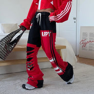 Damen Sportliche Baggy-Hose mit kreativen Cut-Outs und lässigem Stil WW