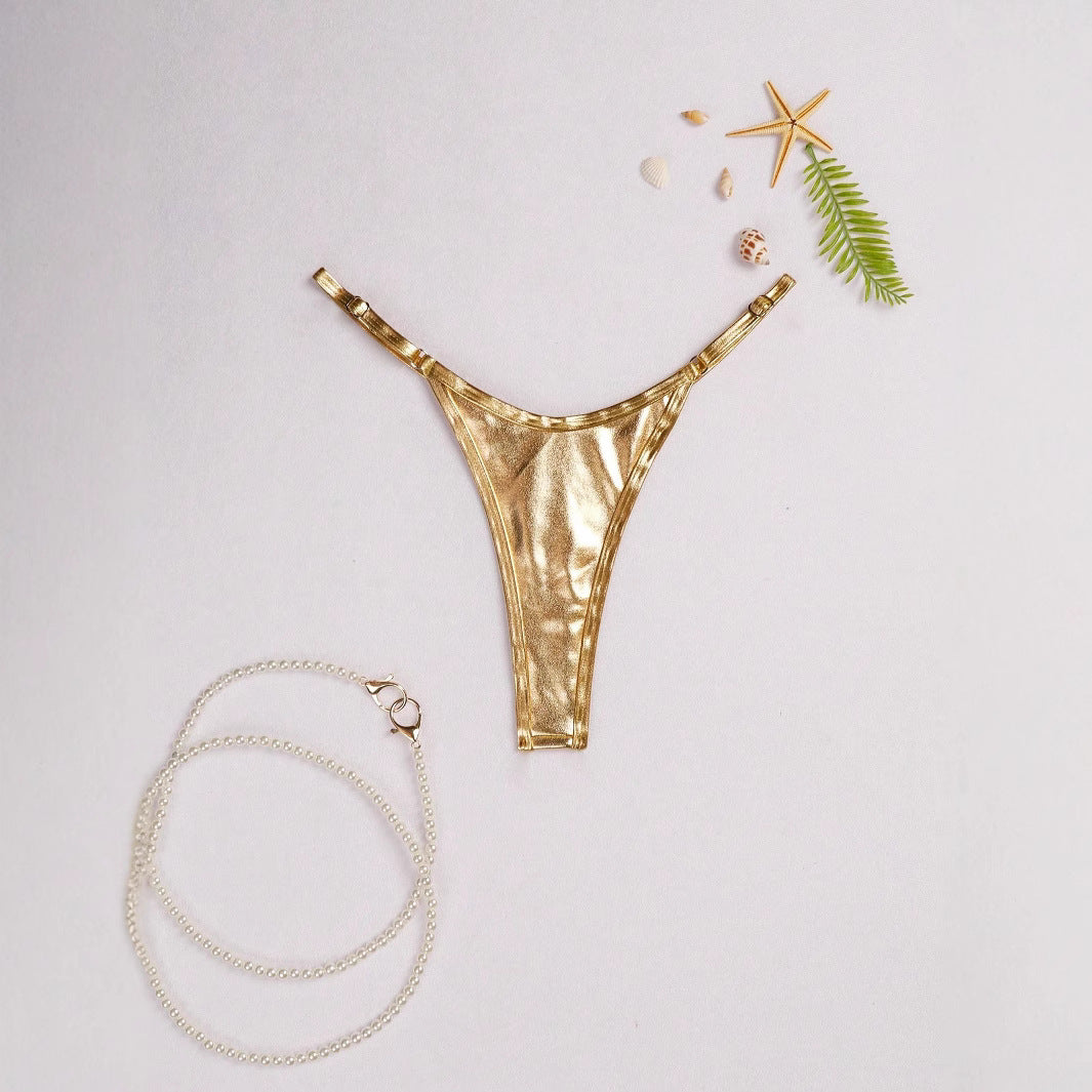 Damen Minimalistischer Spitzenstring W&W