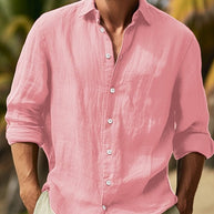 Herren lässige Leinenhemd WW