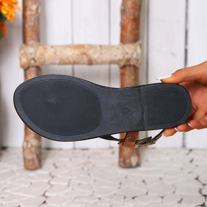 W&W Mode | Minimalistische Sandalen Mit Schnalle Für Damen
