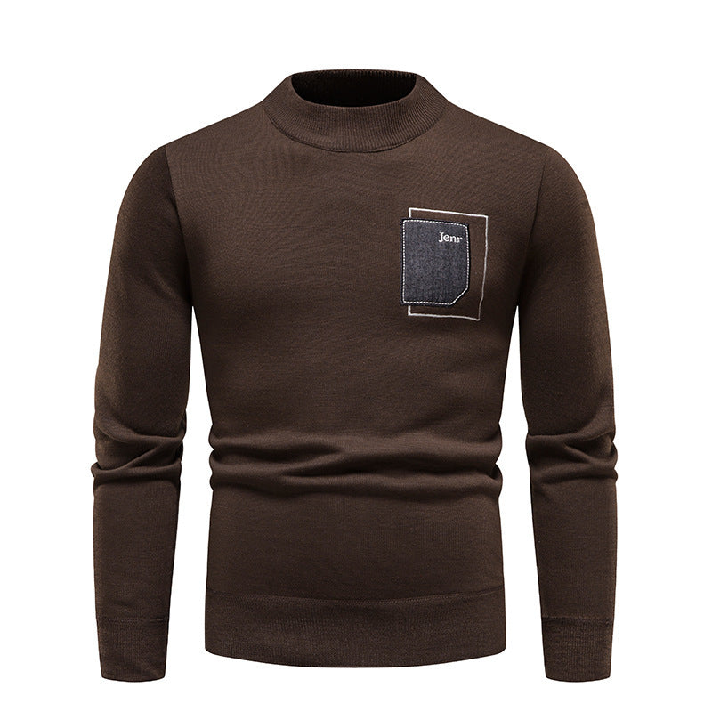Herren hochwertiger Pullover mit praktischer Brusttasche WW