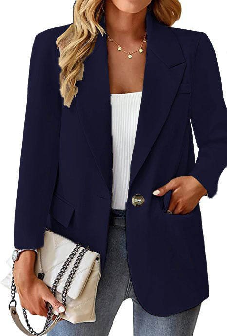 Damen eleganter Blazer mit modernem Schnitt und Taschen WW