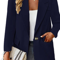 Damen eleganter Blazer mit modernem Schnitt und Taschen WW