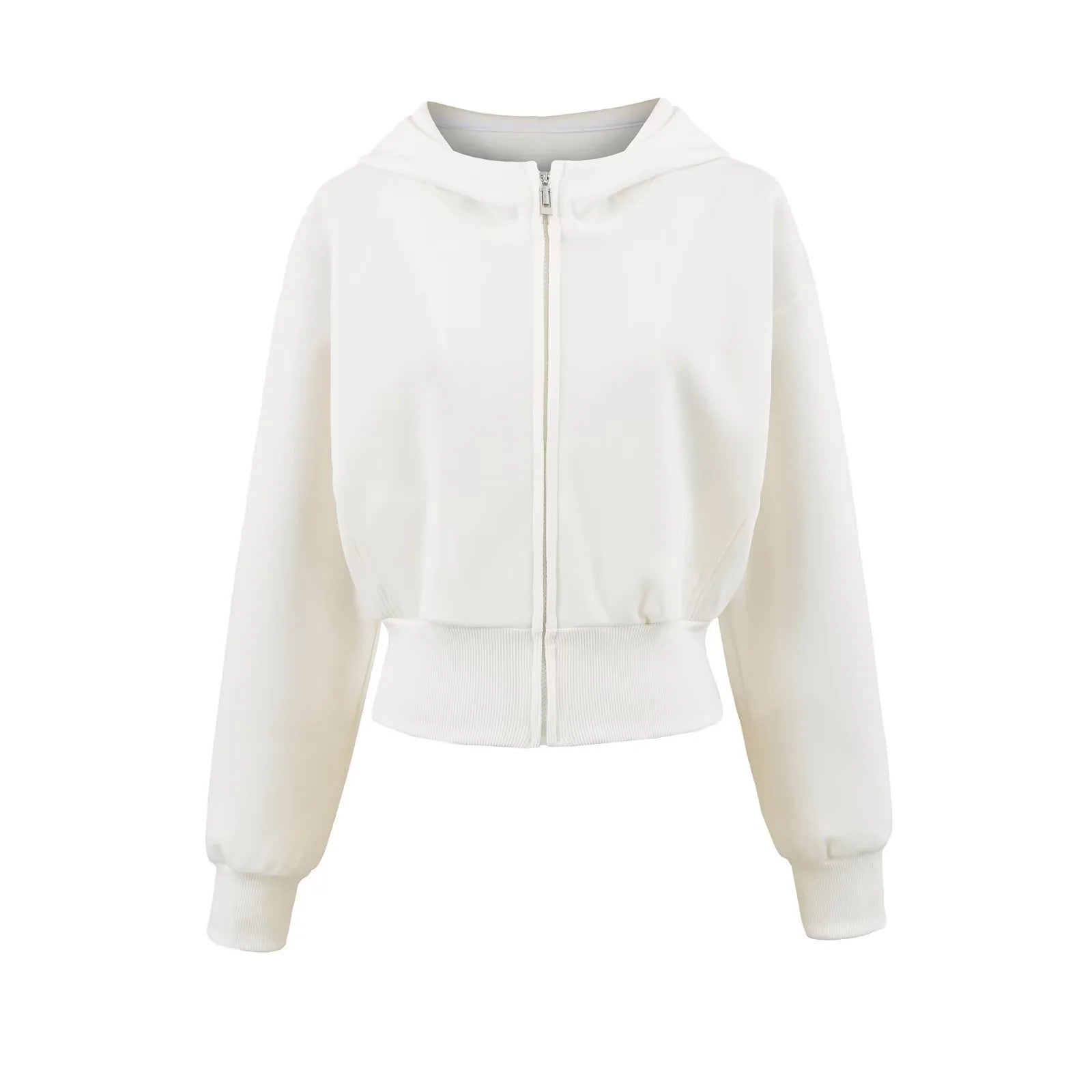 Damen Sportliche Kapuzenjacke mit lässigem Schnitt und praktischen Reißverschlusstaschen WW