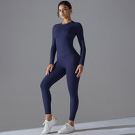 Damen Sport-Set mit langem Ärmel und Leggings WW