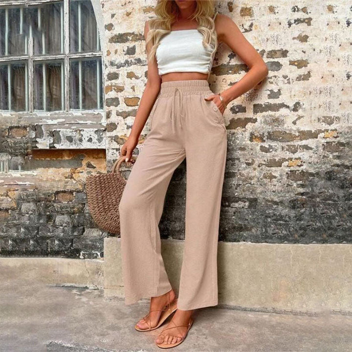 W&W Mode | Farbige Luftige Sommerhosen Damen Mit Weitem Bein Für Frauen