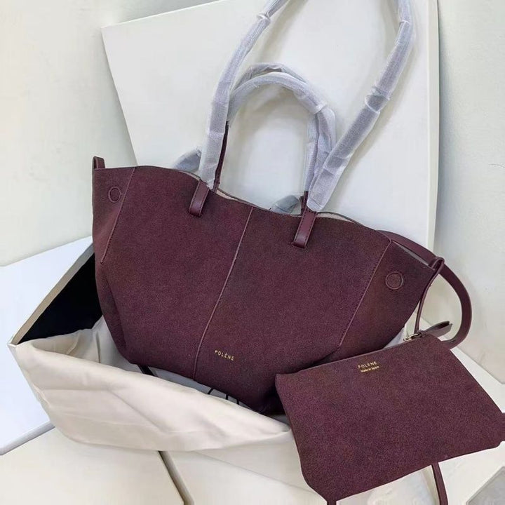 W&W Mode | braune und schwarze Tote Bag für Damen - schicke und vielseitige Handtasche