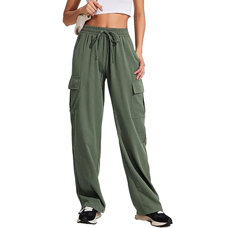 Damen Cargo-Hose mit elastischem Bund und praktischen Seitentaschen WW