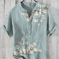 WW | Japanisches Hemd Aus Leinenmix