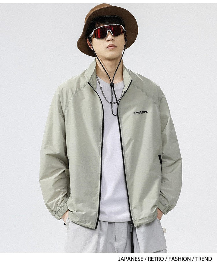 Herren Leichte Windjacke mit umweltfreundlichem Funktionsmaterial W&W Mode