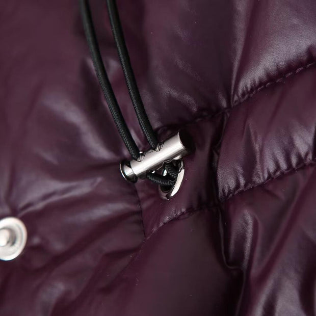 Damen Steppjacke mit Kapuze und taillierbarem Gürtel WW