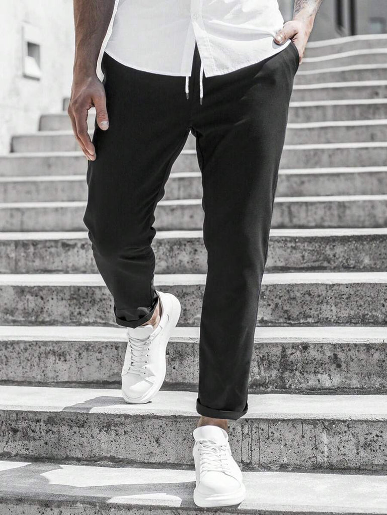 Herren Sportliche Chino-Hose mit flexiblem Bund und modernen Details WW
