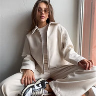 Damen sportliche und stylische Jacke mit Reißverschluss WW