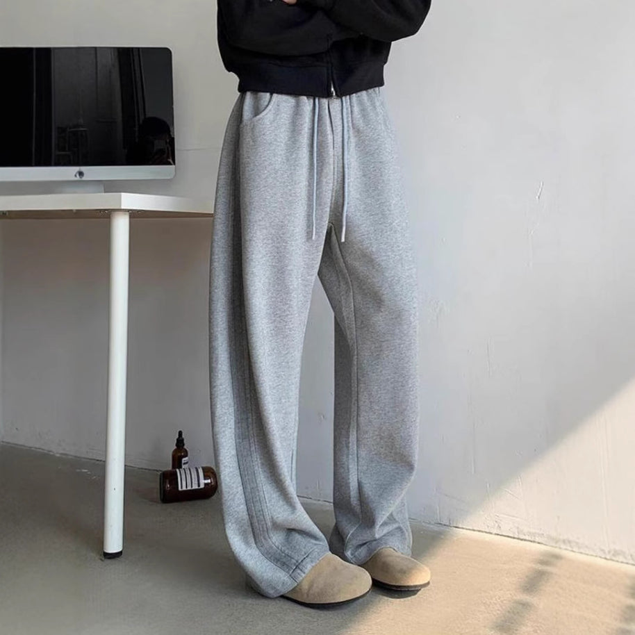 Herren Bequeme Relaxed Fit Sweatpants mit elastischem Bund und praktischen Taschen WW