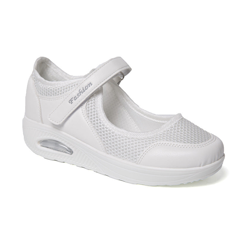 Damen Sportliche Sneaker mit verstellbarem Klettverschluss und atmungsaktivem Obermaterial WW