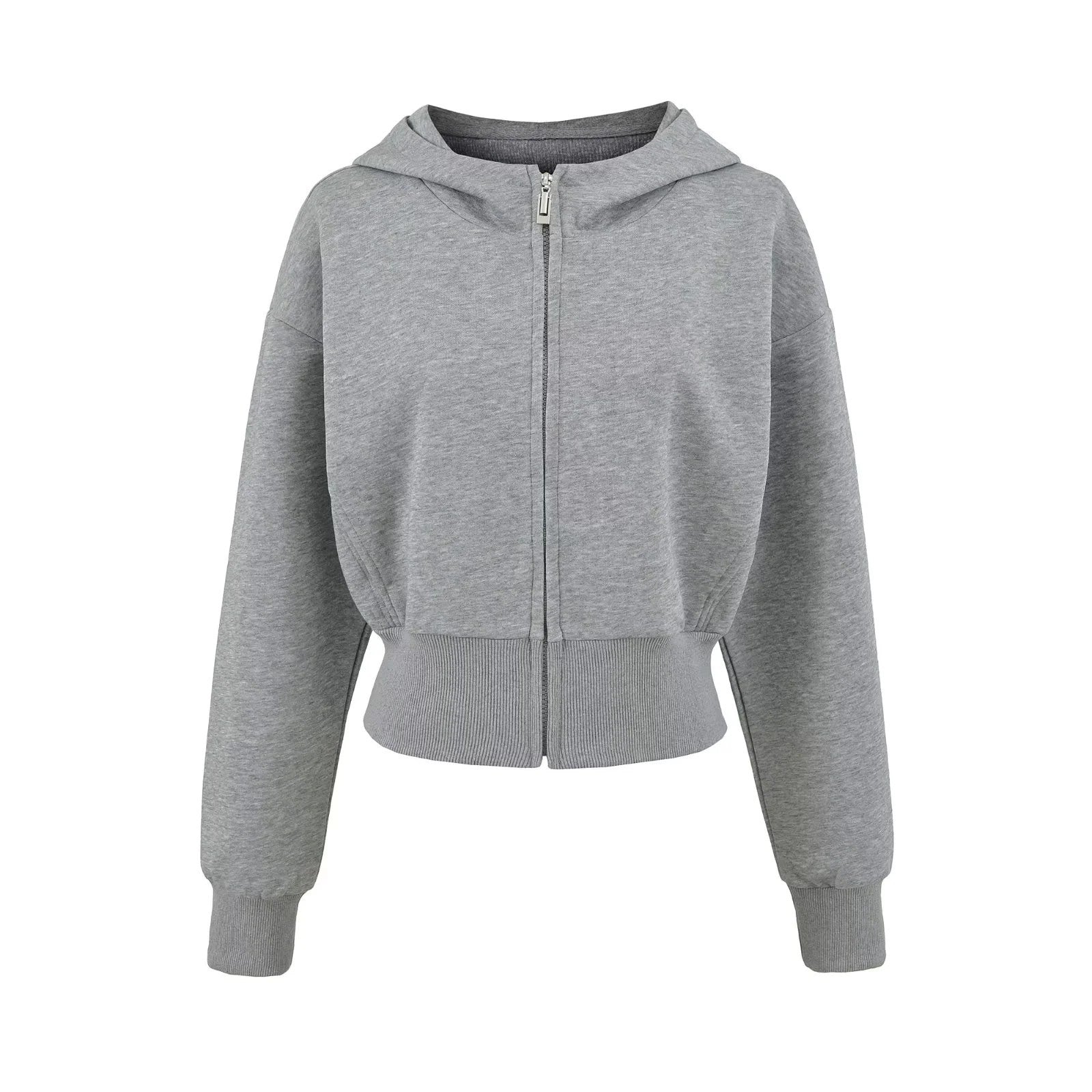 Damen Sportliche Kapuzenjacke mit lässigem Schnitt und praktischen Reißverschlusstaschen WW