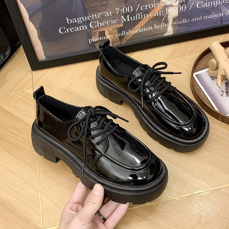 Damen klobige Plateau Schnürschuhe W&W